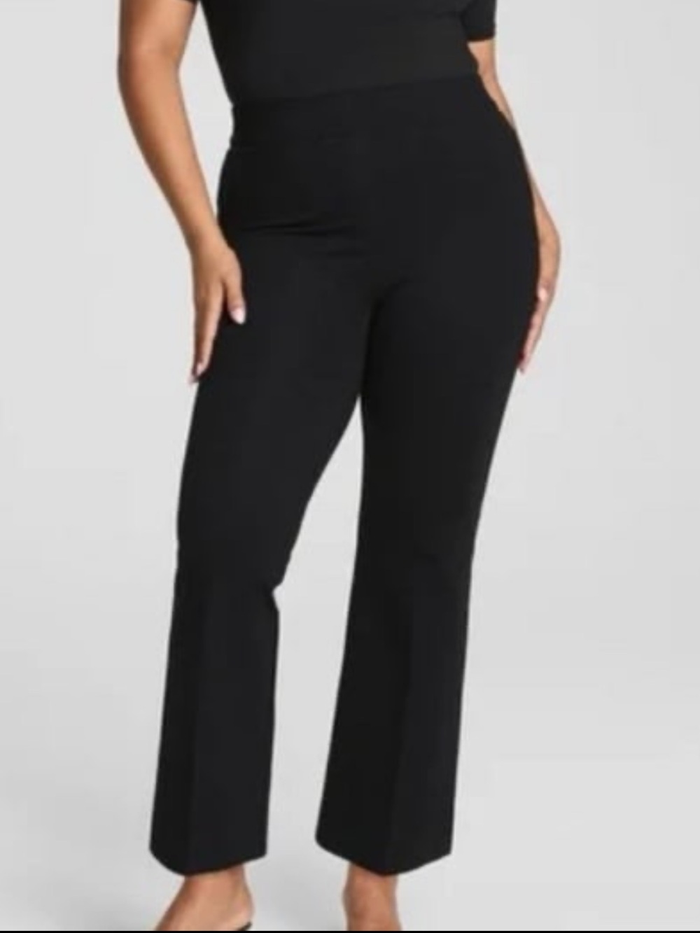 Spanx Super Smooth Perfect Fit Ponte Kick Flare Pant Black Women’s
